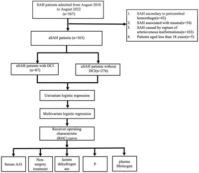 Admission albumin-globulin ratio associated with delayed cerebral ischemia following aneurysmal subarachnoid hemorrhage